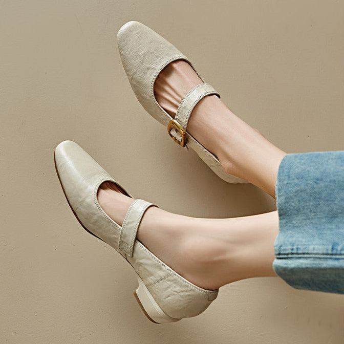Womens Pumps Genuine Leather Classic Fit
