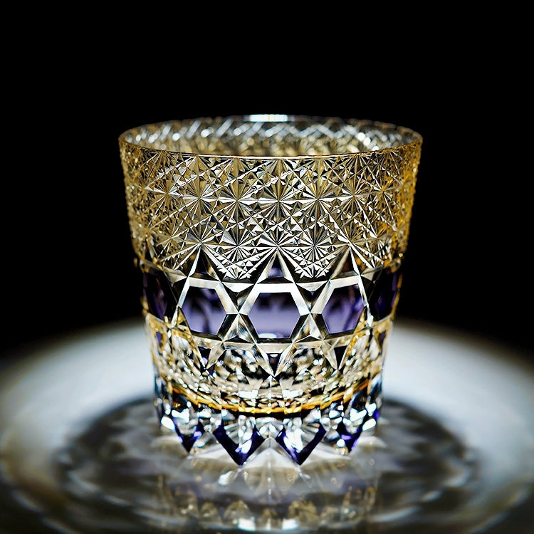 Whiskey Glass Set Crystal with Wood Case Gift - BritishMode