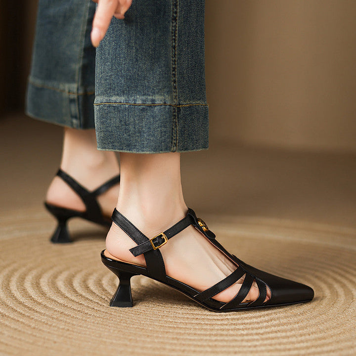 Womens Heels Genuine Leather Classic Fit