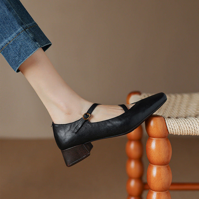 Womens Heels Genuine Leather Classic Fit