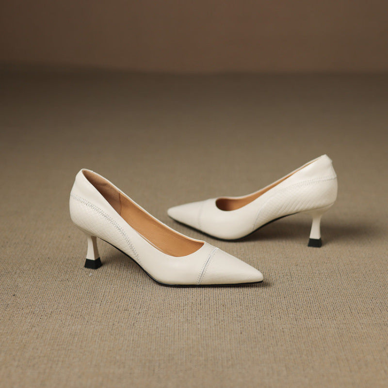 Womens Heels Genuine Leather Classic Fit