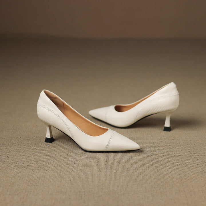 Womens Heels Genuine Leather Classic Fit