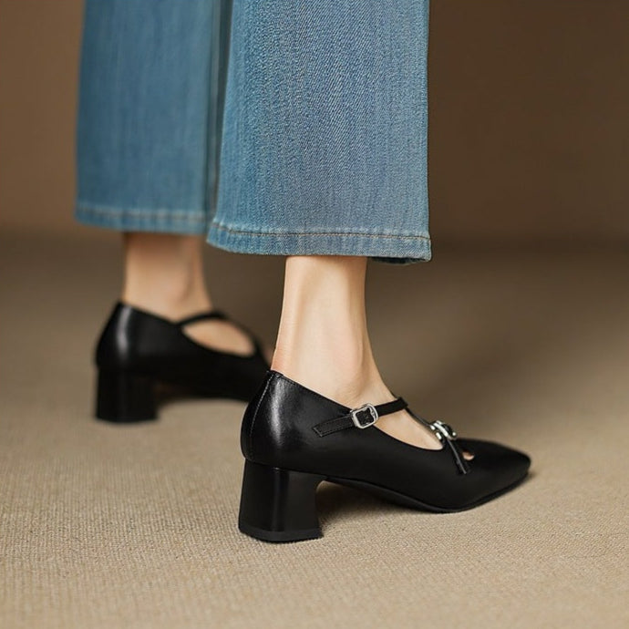 Womens Leather Heels Genuine Leather Classic Fit