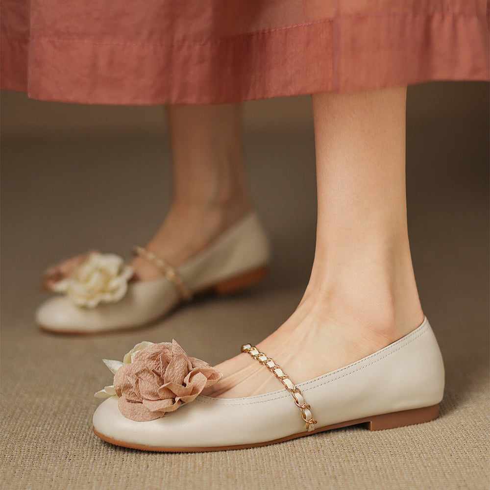 Womens Genuine Leather Shoes Classic Fit