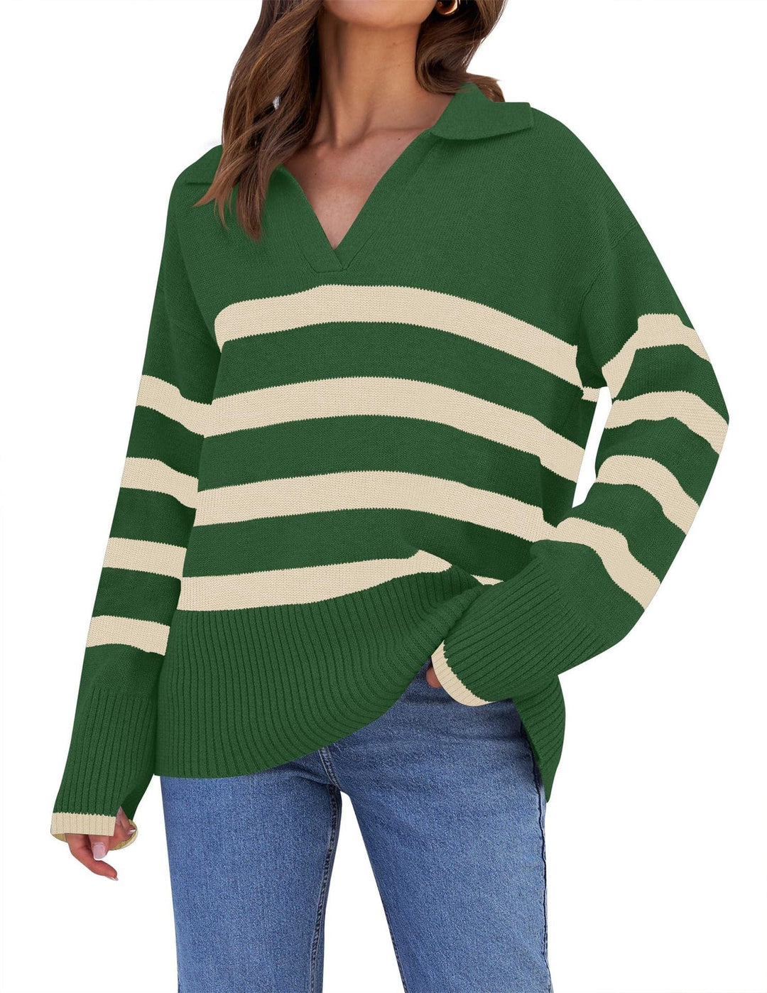 Womens Oversized Knit Sweater Cozy Casual Fit