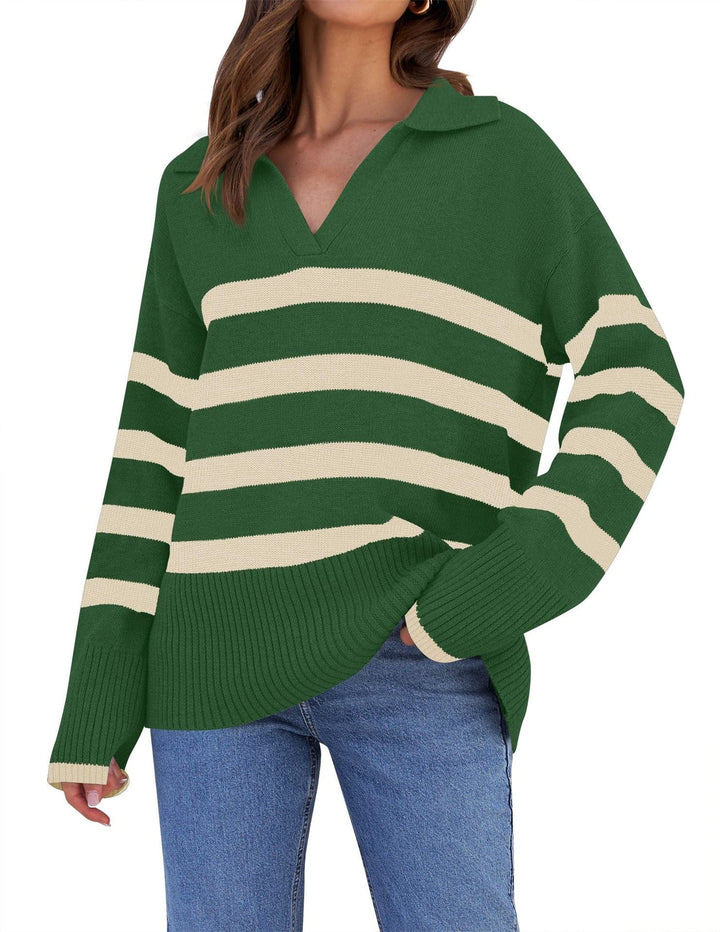 Womens Oversized Knit Sweater Cozy Casual Fit