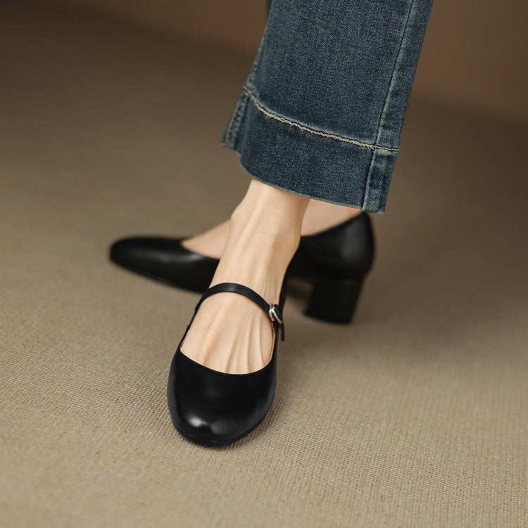 Womens Pumps Genuine Leather Classic Fit