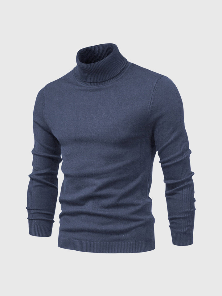 Mens Turtleneck Sweater Machine Washable Knit