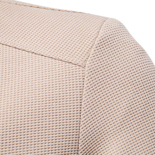 Mens Knit Jacket Textured Full Zipper