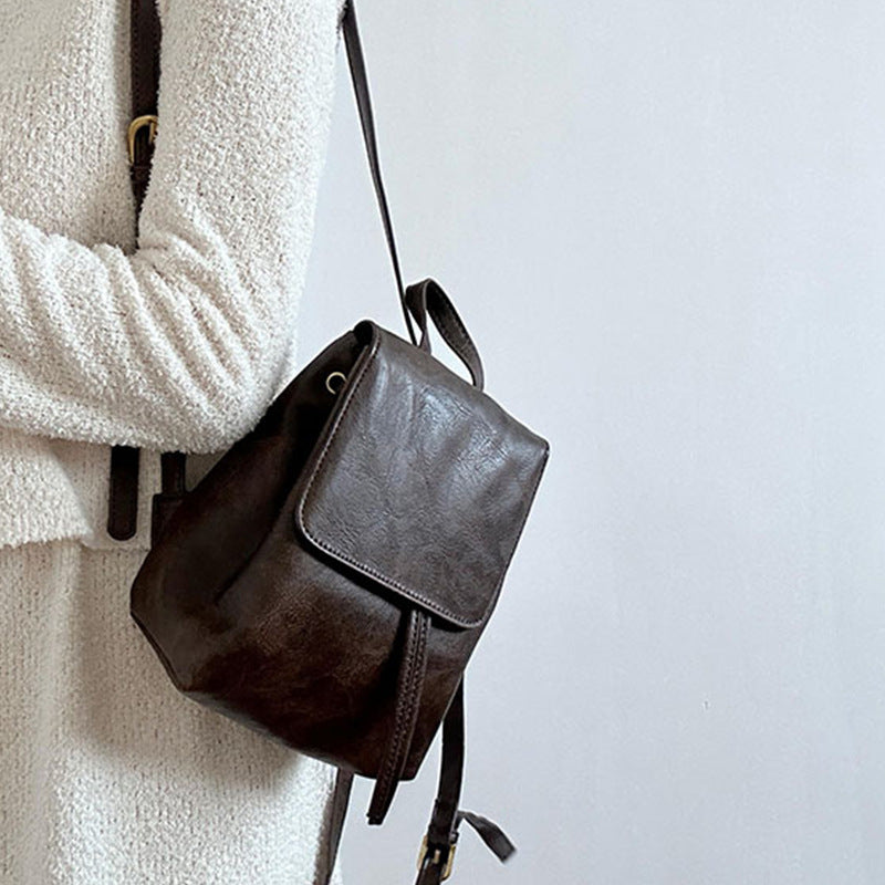 Unisex Retro Backpack Compact Practical Design