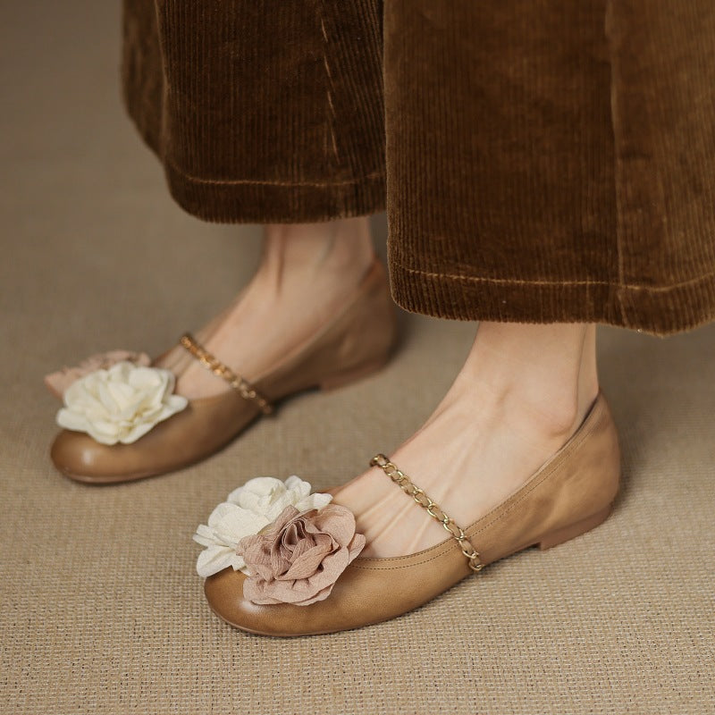 Womens Genuine Leather Shoes Classic Fit