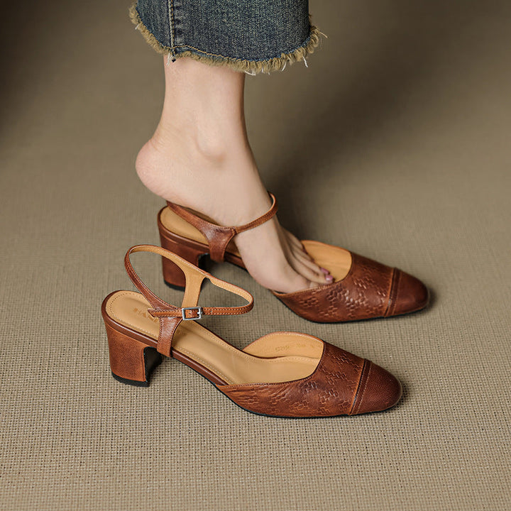 Womens Genuine Leather Pumps Classic Fit - BritishMode