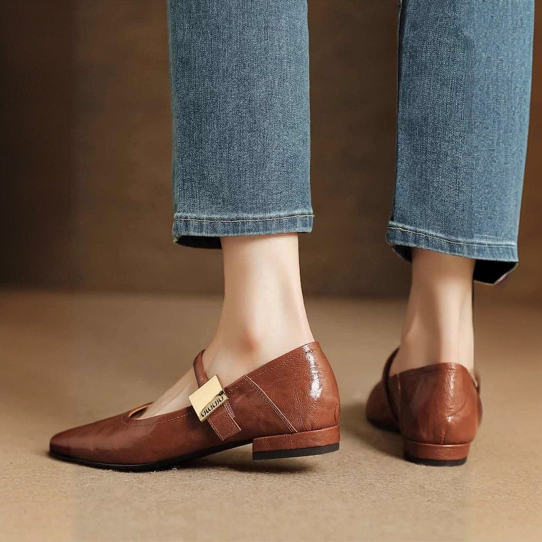 Womens Genuine Leather Pumps Classic Fit