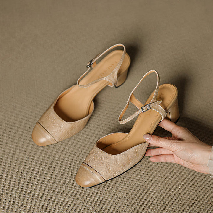 Womens Genuine Leather Pumps Classic Fit