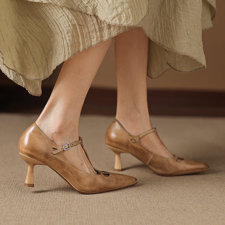 Womens Pumps Genuine Leather Classic Fit