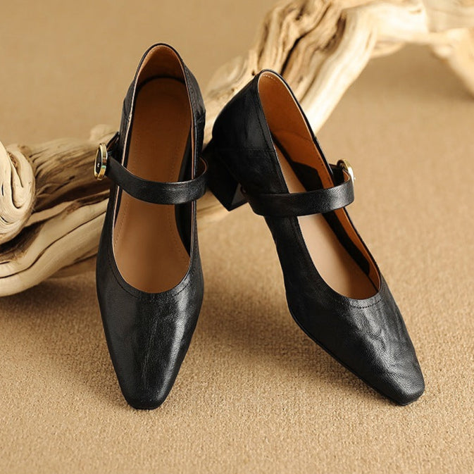 Womens Heels Genuine Leather Classic Fit