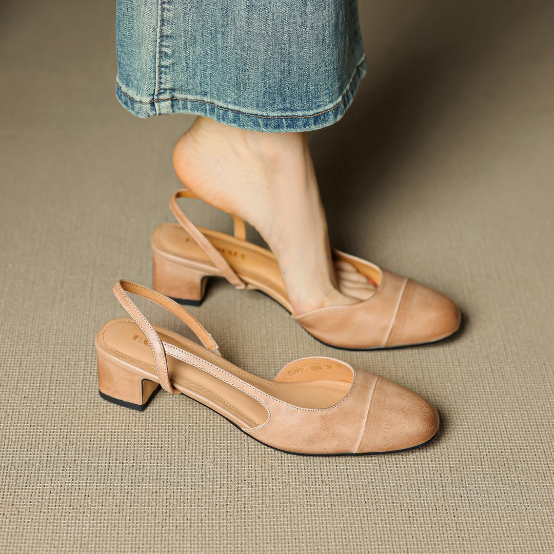 Womens Genuine Leather Pumps Classic Fit