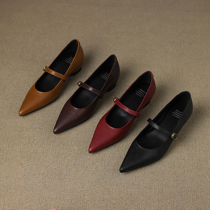 Womens Heels Genuine Leather Classic Fit