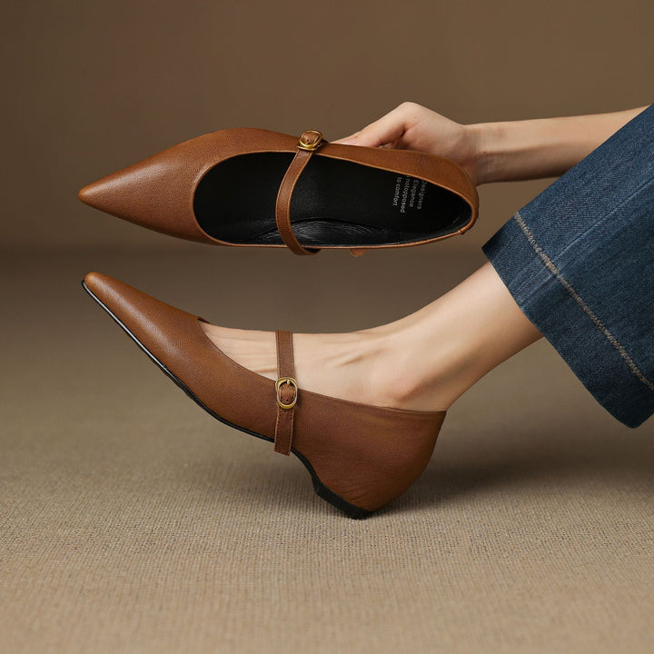 Womens Heels Genuine Leather Classic Fit