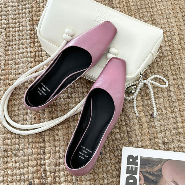 Womens Genuine Leather Pumps Classic Fit