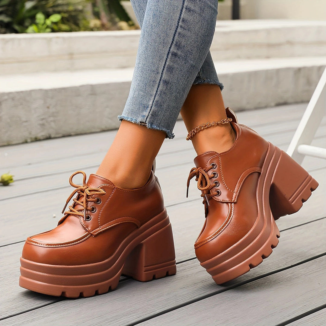 Womens Platform Shoes with Elevated Sole