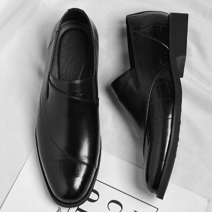 Womens Leather Loafers with Lurex Detail