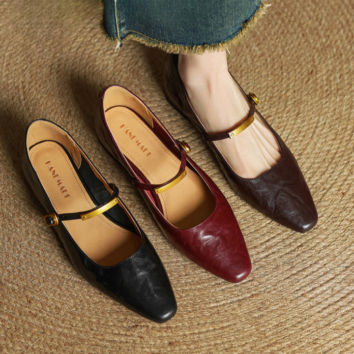 Womens Genuine Leather Pumps Classic Fit