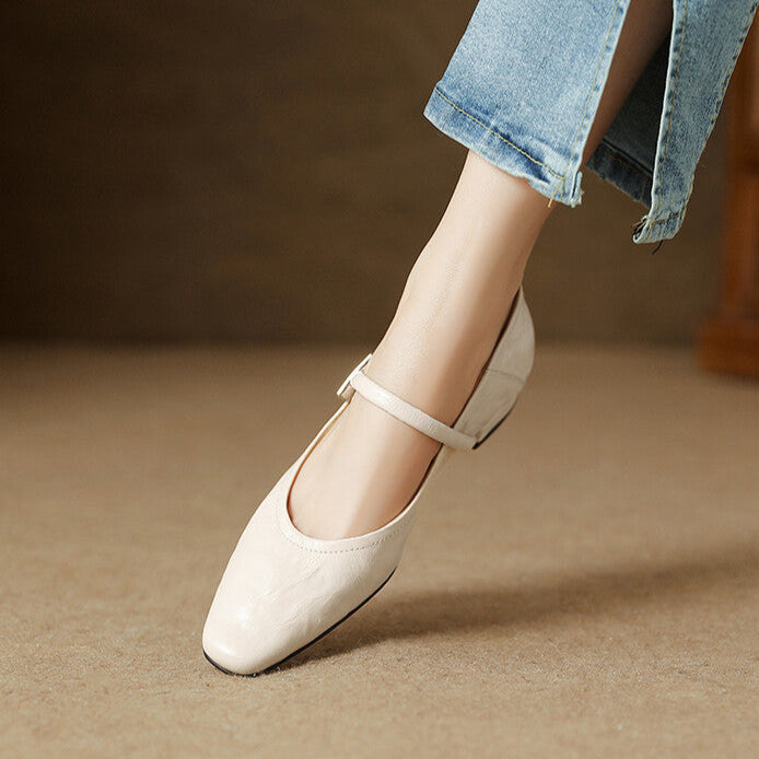 Womens Pumps Genuine Leather Classic Fit