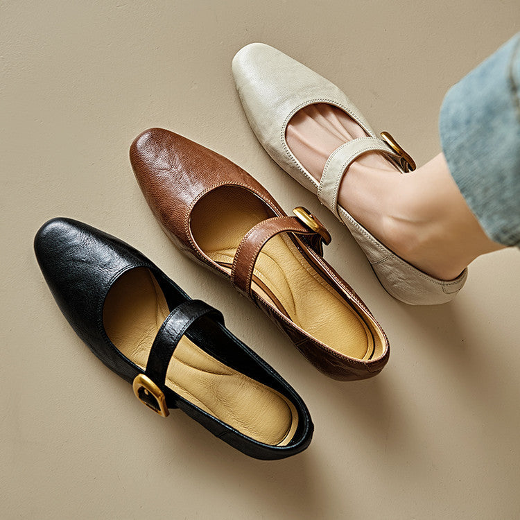 Womens Pumps Genuine Leather Classic Fit