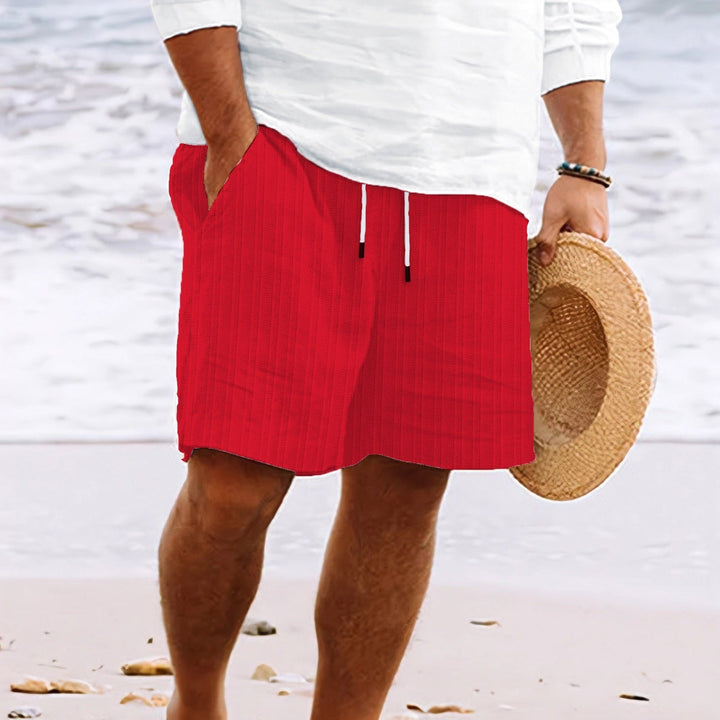 Unisex Shorts Elastic Waistband Comfortable Fit with Pockets