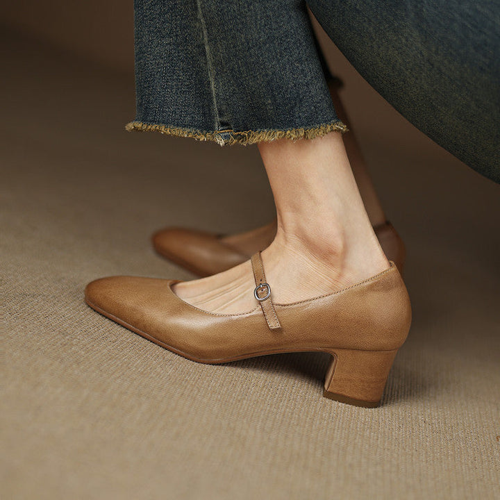 Womens Pumps Genuine Leather Classic Fit