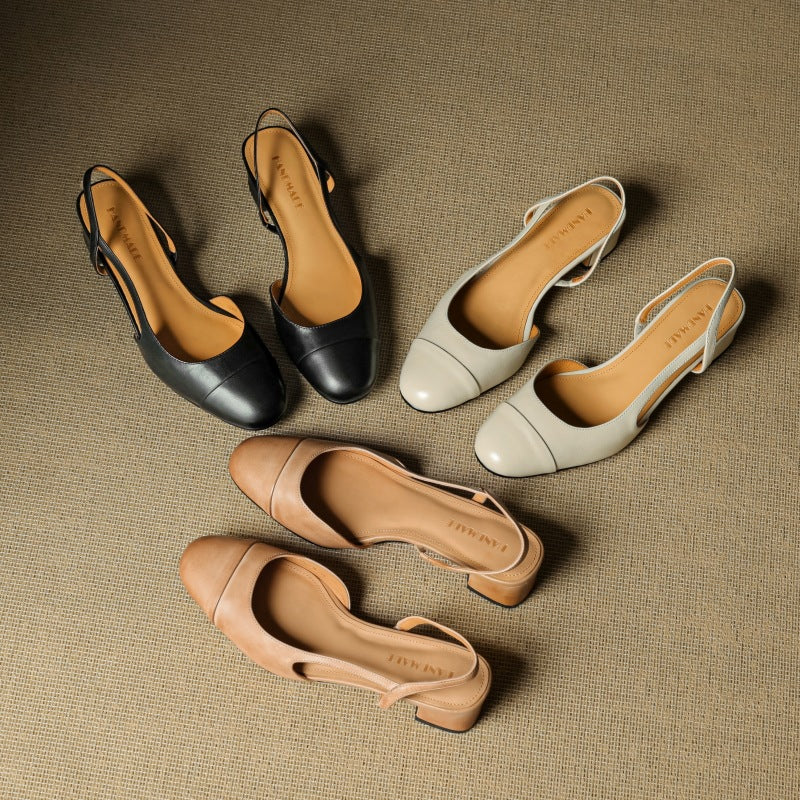 Womens Genuine Leather Pumps Classic Fit