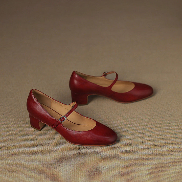 Womens Pumps Genuine Leather Classic Fit