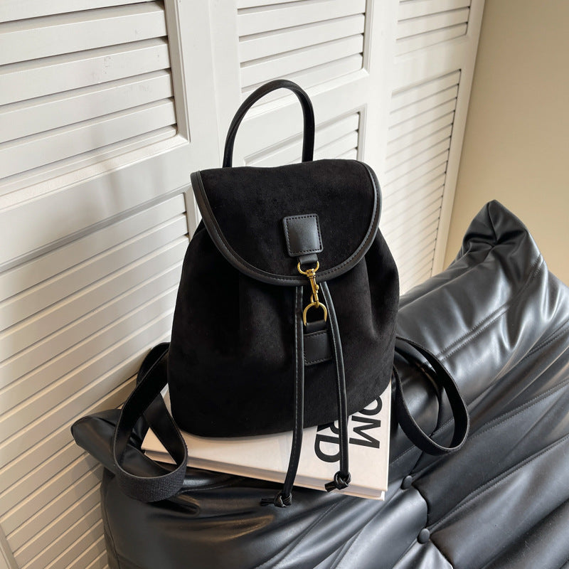 Womens Retro Backpack Large Capacity Travel Detail
