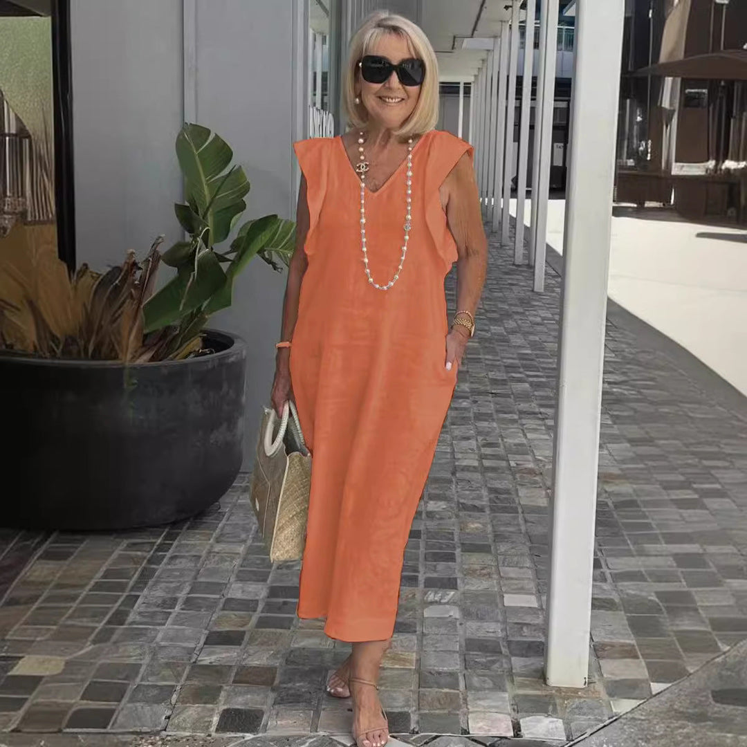 Womens Strapless Summer Dress Chic Fit