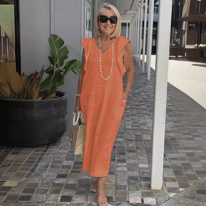 Womens Strapless Summer Dress Chic Fit