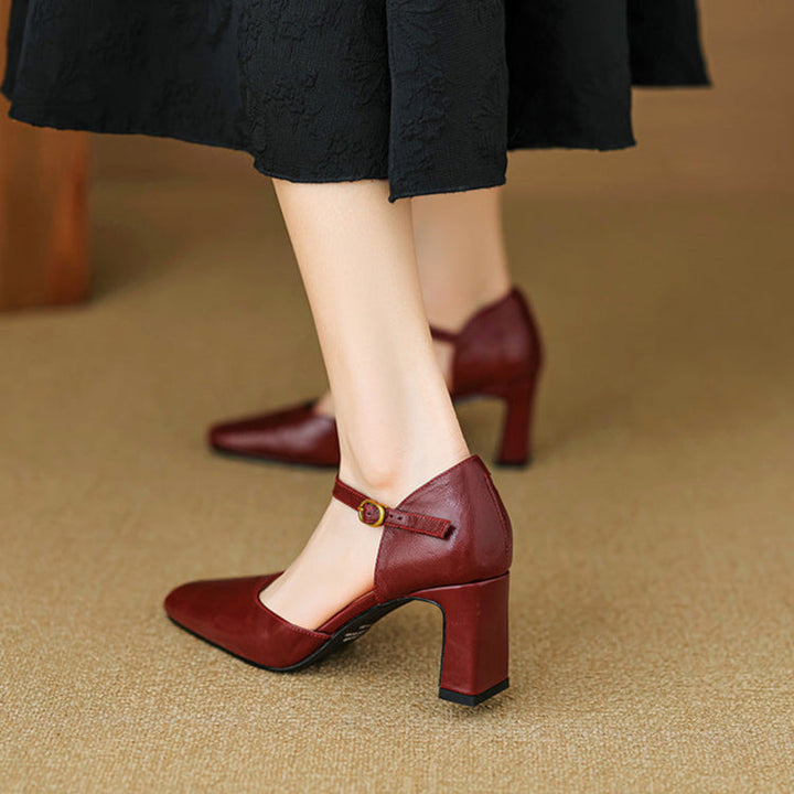 Womens Heels Genuine Leather Classic Fit