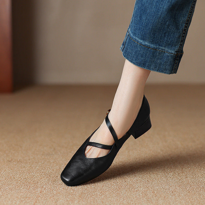Womens Heels Genuine Leather Classic Fit