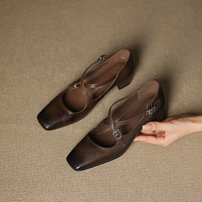 Womens Leather Heels Genuine Leather Classic Fit
