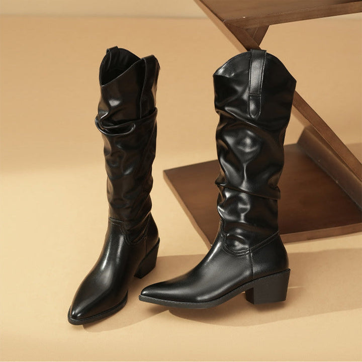 Unisex Leather Boots Durable Comfortable Fit