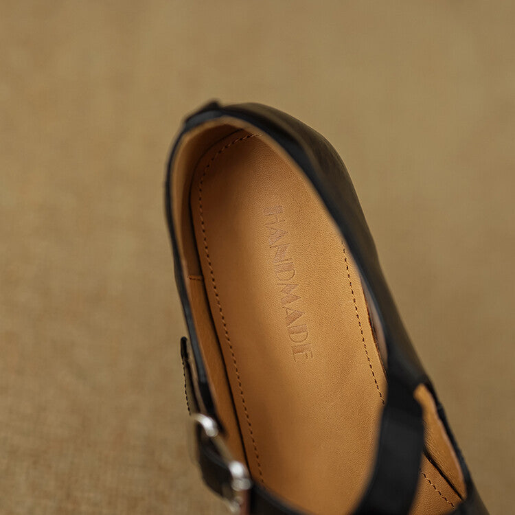 Womens Genuine Leather Shoes Classic Fit