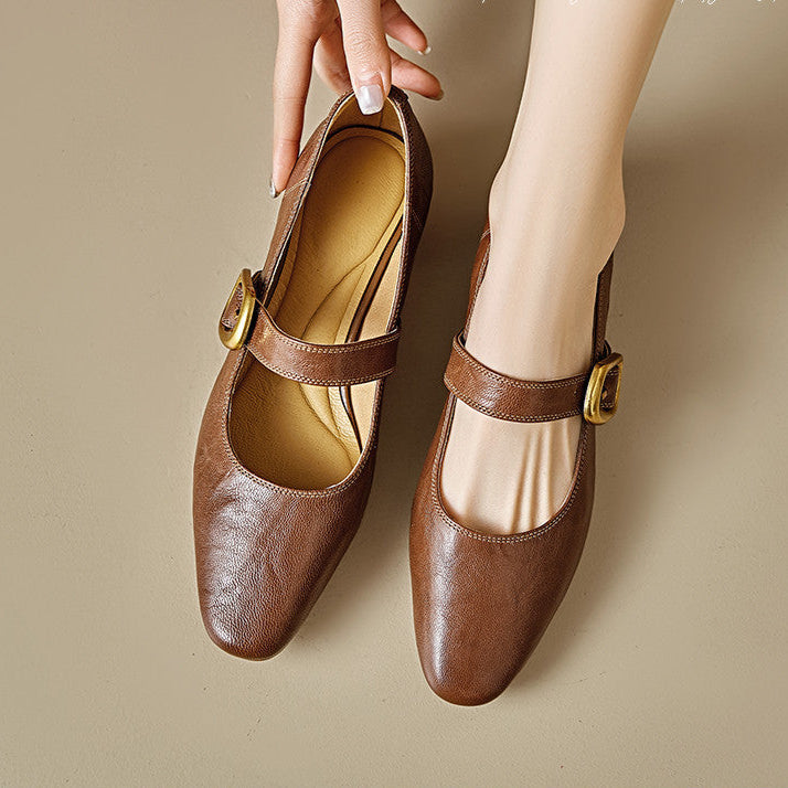 Womens Pumps Genuine Leather Classic Fit