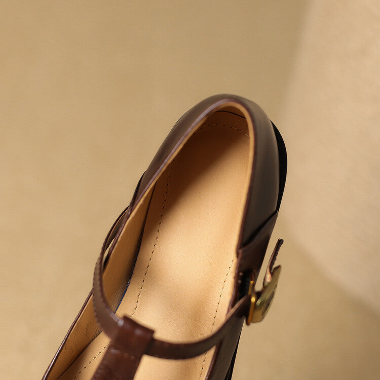 Womens Genuine Leather Shoes Classic Fit