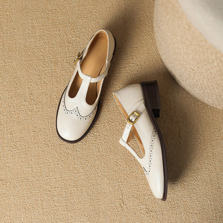 Womens Genuine Leather Shoes Classic Fit