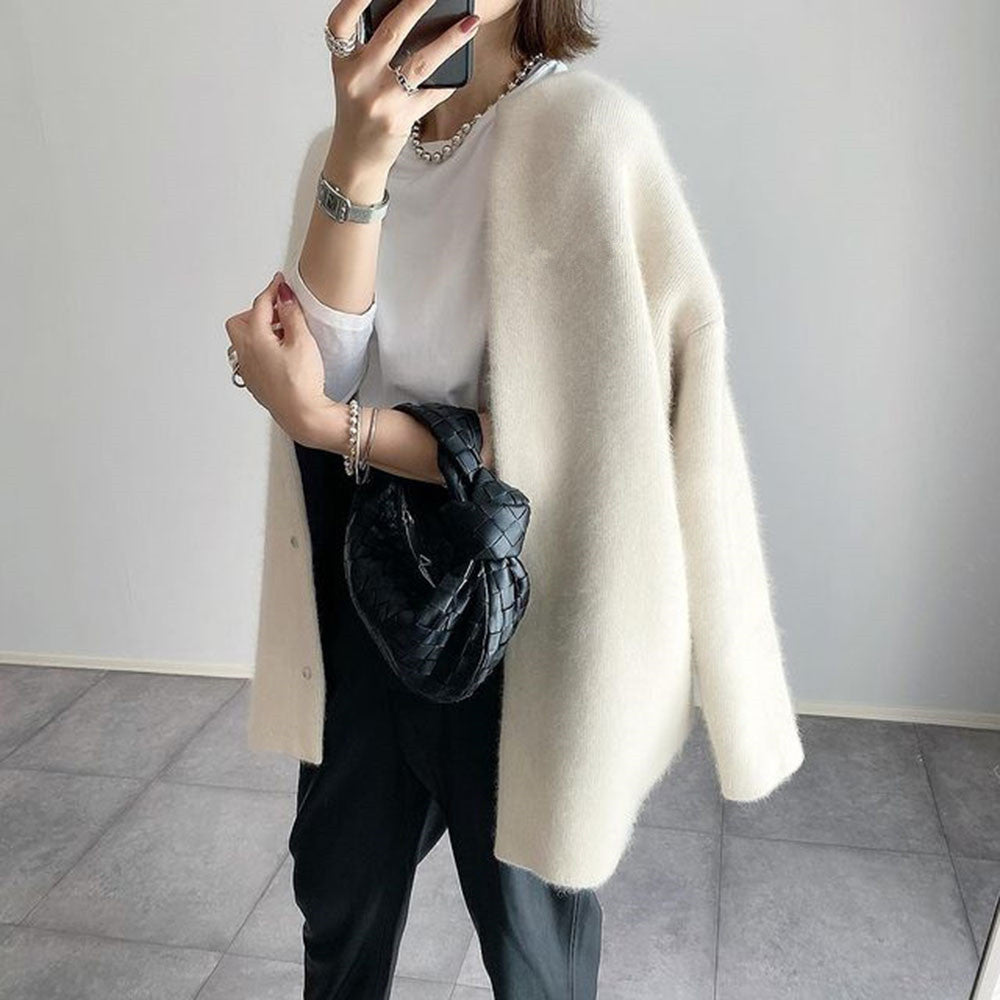 Womens Cardigan Knit Lightweight Relaxed Fit - BritishMode