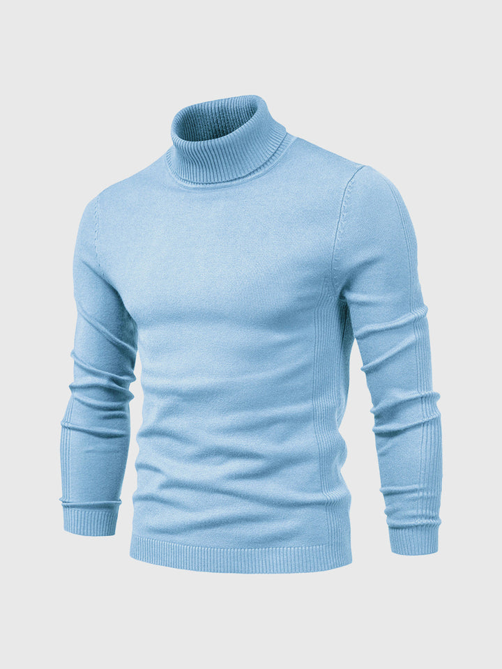 Mens Turtleneck Sweater Machine Washable Knit