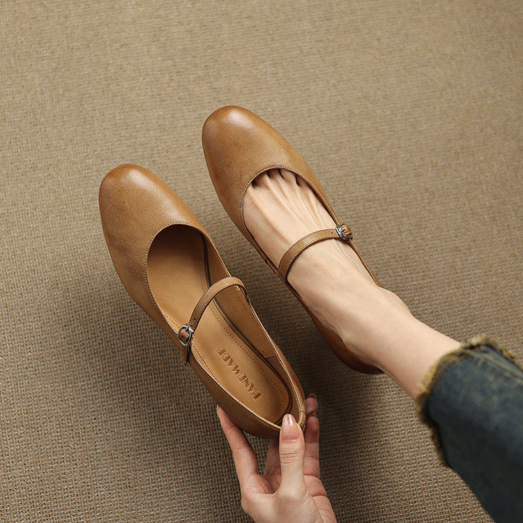 Womens Pumps Genuine Leather Classic Fit