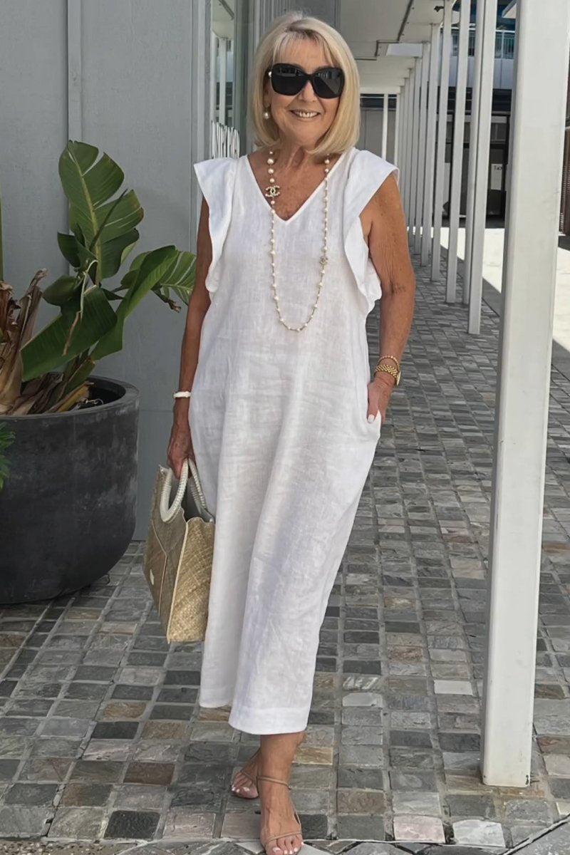 Womens Strapless Summer Dress Chic Fit