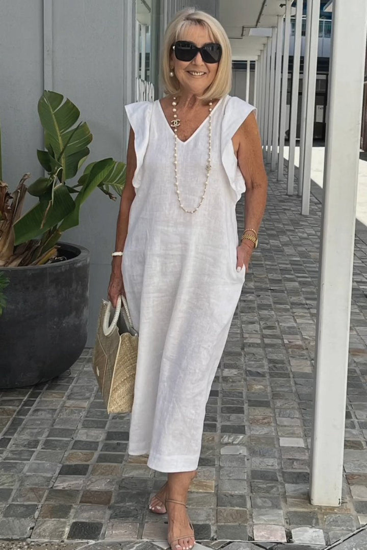 Womens Strapless Summer Dress Chic Fit