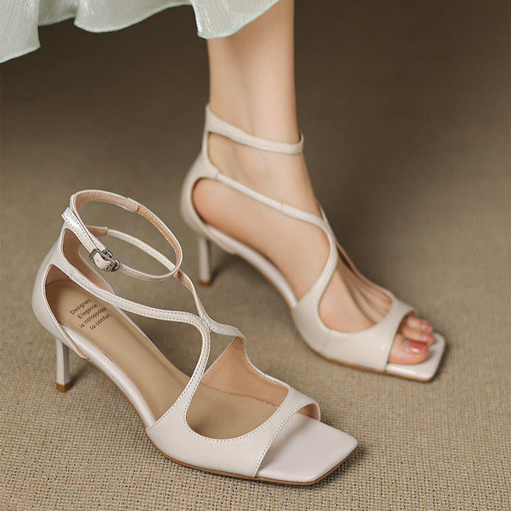 Womens Genuine Leather Heels Classic Fit - BritishMode